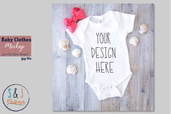 Baby Clothes Mockup Baby Bodysuit: Graphics for Baby Amp