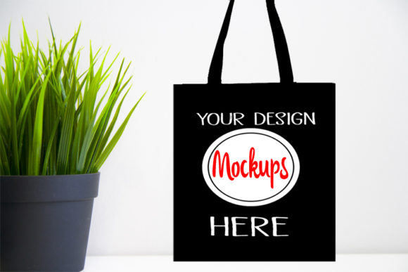 Black Bag Mockups, Graphics & Bags Amp