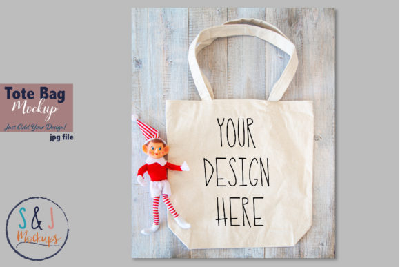 Christmas Canvas Bag Mockup Graphics