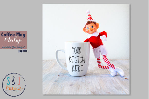 Christmas Cup Mockup, Coffee Mug Graphics and Mugs Amp