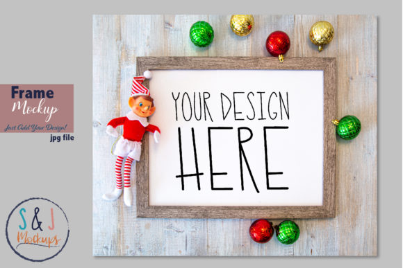 Christmas Frame Mockup Graphics and Frames Amp