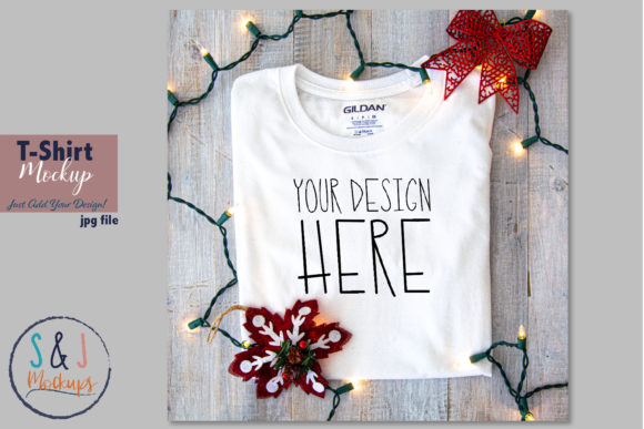 Christmas Shirt Mockup: Graphics and Christmas Amp