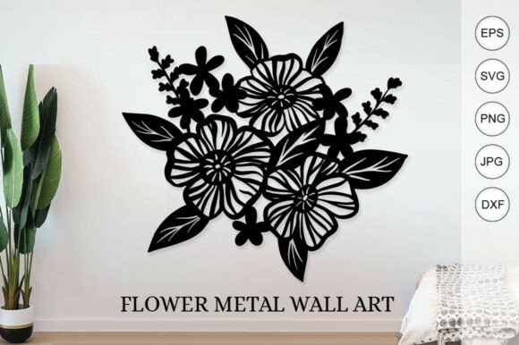 Flowers in Bloom Paper Cutting Digital