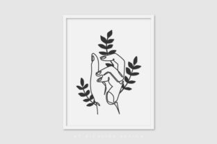 Line Art Poster Hand Sign: Graphics for Local Branding