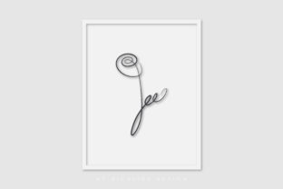 Line Art Poster Plant Flower Graphics