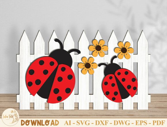 Spring Fence Wood Sign Laser Cut SVG